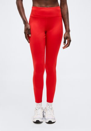 Even&Odd active ESSENTIAL FULL LENGTH HIGH RISE LEGGINGS - Leggings - 302 - red
