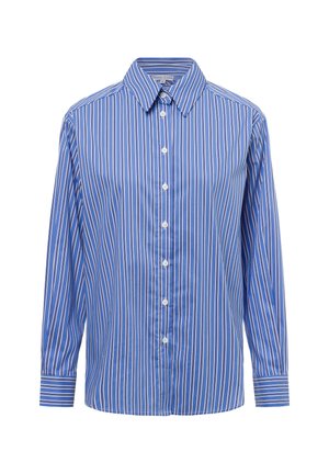 Button-down blouse - blau weiß