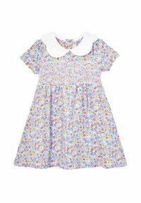 JoJo Maman Bébé STRAWBERRY FLORAL BRODERIE COLLAR -REGULAR FIT - Freizeitkleid - pink