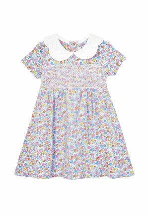 JoJo Maman Bébé STRAWBERRY FLORAL BRODERIE COLLAR -REGULAR FIT - Freizeitkleid - pink