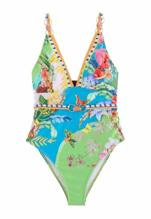 Lipsy, REGULAR FIT - TROPICAL PRINT STRAPPY SWIMSUIT . - Swimsuit - multi