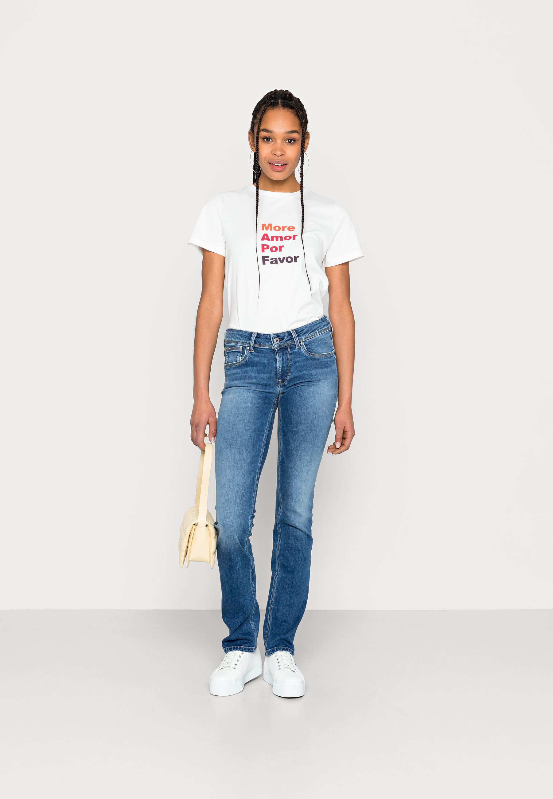 Pepe Jeans HOLLY - Jeans a sigaretta - denim/carta da zucchero - Zalando.it