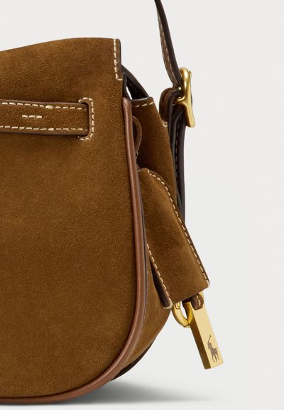 Polo Ralph Lauren POLO ID SUEDE MINI SATCHEL - Rokassoma - cinnamon