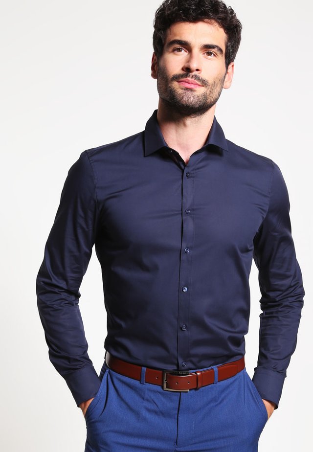 OLYMP NO.6 SUPER SLIM FIT - Kauluspaita - marine