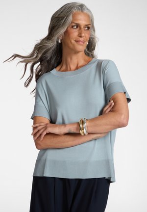 MANICHE CORTE - T-shirt basic - azzurro