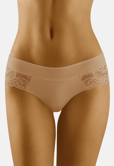 Wolbar Donna Mini Slip Invisibile WB68 – Bianco, Ricamo Floreale, Senza Cuciture - 2