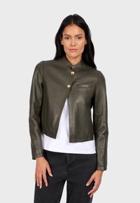 ASTRA - Læderjakker - dark khaki