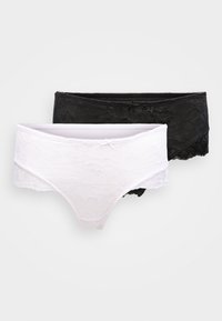 PERFECT MIDI BRIEF 2 PACK - Παντελόνι - black/white