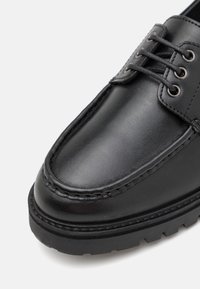Zign LEATHER - Csónakcipők - black