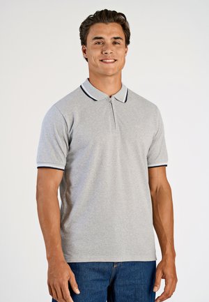 WITH ZIP - Poloshirts - lt grey