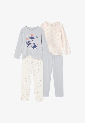Vertbaudet, VERTBAUDET SET 2ER-PACK LANGE SCHLAFANZÜGE MÄDCHEN - Pyjama set - beige