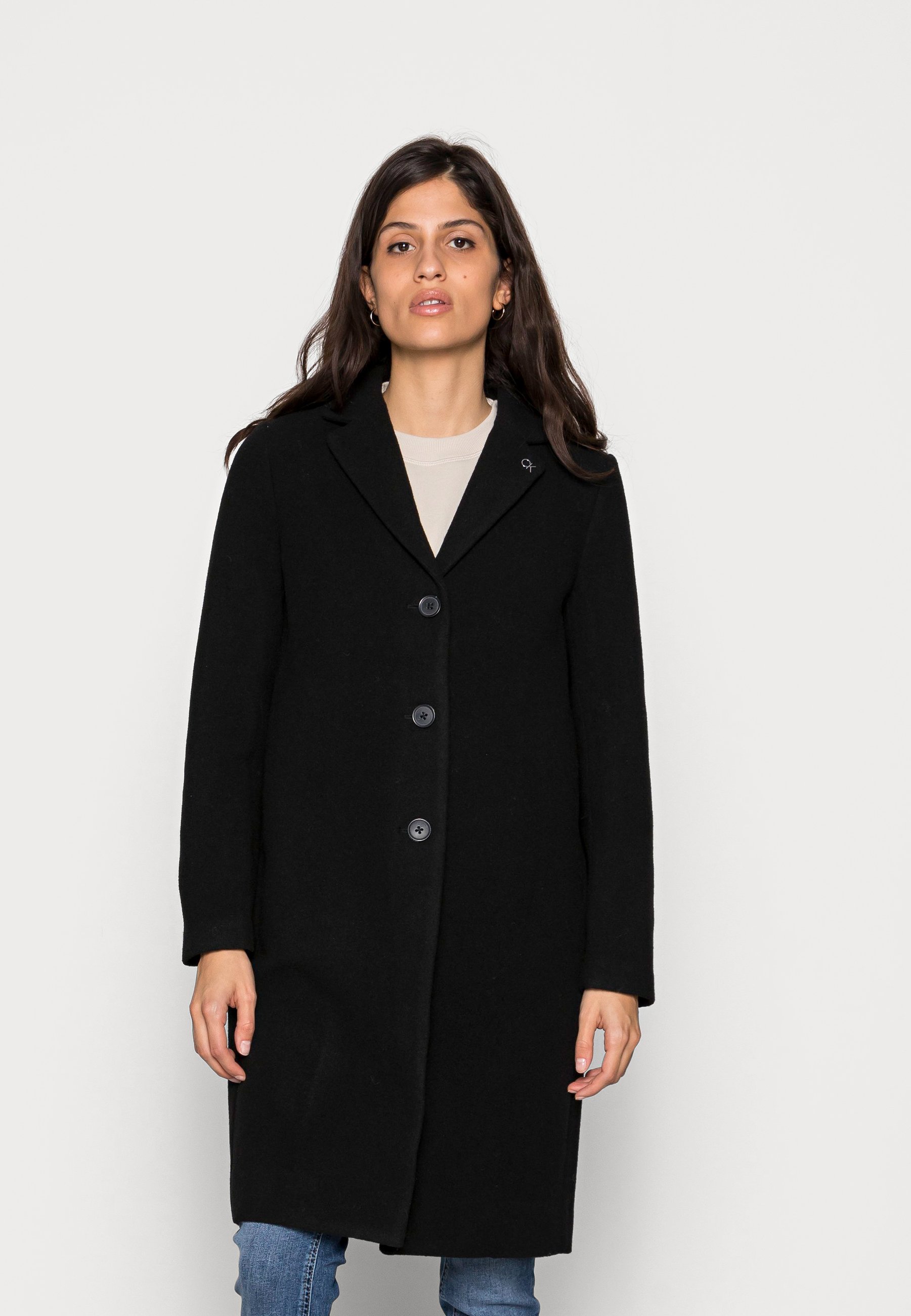 manteau noir calvin klein