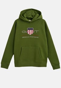 GANT Jersey con capucha - dark green