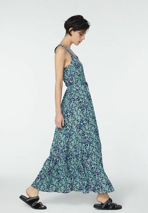 SEA FLOWERS MOTIF PRINT - Maxi dress - blue jean