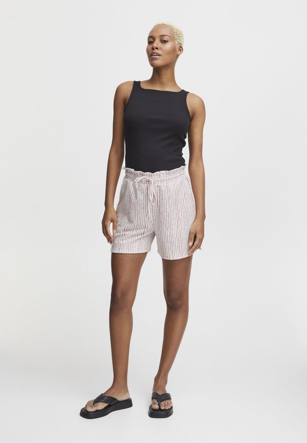 IHKate - Shorts - cloud dancer multi stripe aop4