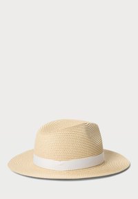 Lauren Ralph Lauren PACKABLE STRAW FEDORA - Kalap - natural/cream