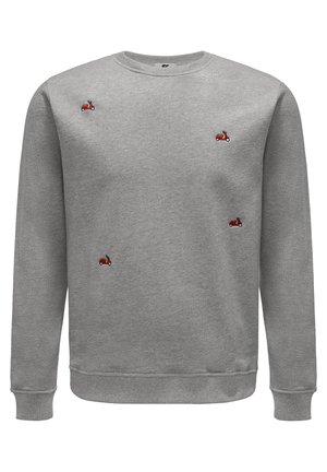 Slopes&Town VESPA EMBROIDERIES - Sweater - melange grey