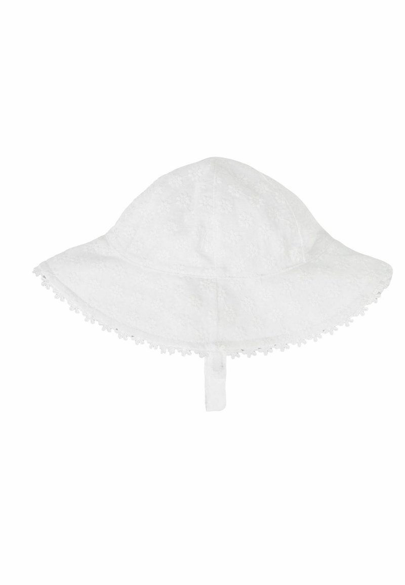 JoJo Maman Bébé - BRODERIE FLOPPY REGULAR FIT - Platmale - white, Palielināt