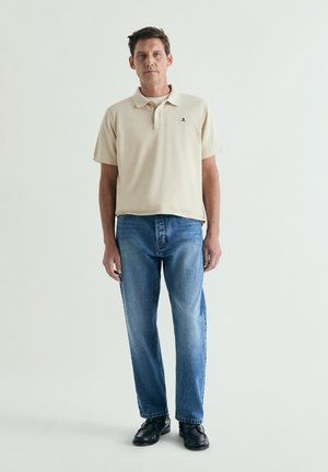 Scalpers, SCALPERS BASIC CONTRAST POLO - Bluză polo - beige