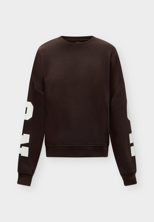 ONLY, ONLSWEAT SLEEVE PRINT - Mikina - coffee bean