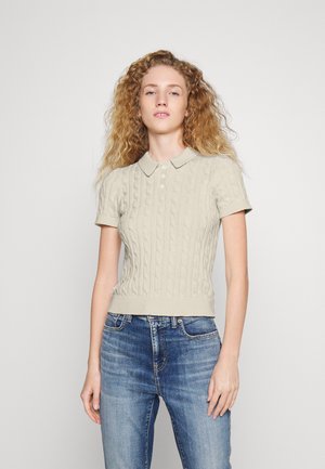 NATRISSA SHORT SLEEVE - Polo - mascarpone cream