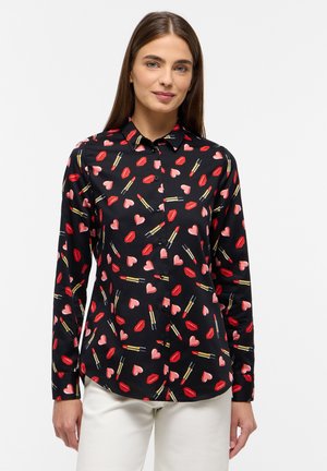 Eterna REGULAR FIT - Button-down blouse - rot