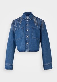 YASCONNELLY FRINGE SHACKET - Teksajakk - medium blue denim