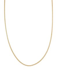 Collana in oro con un delicato motivo, texture liscia e design rotondo e flessibile, adatta a vari tipi di pendenti.