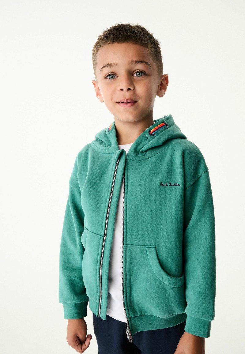 Paul Smith Junior - SIGNATURE - Mikina so zipsom - green, Zväčšiť