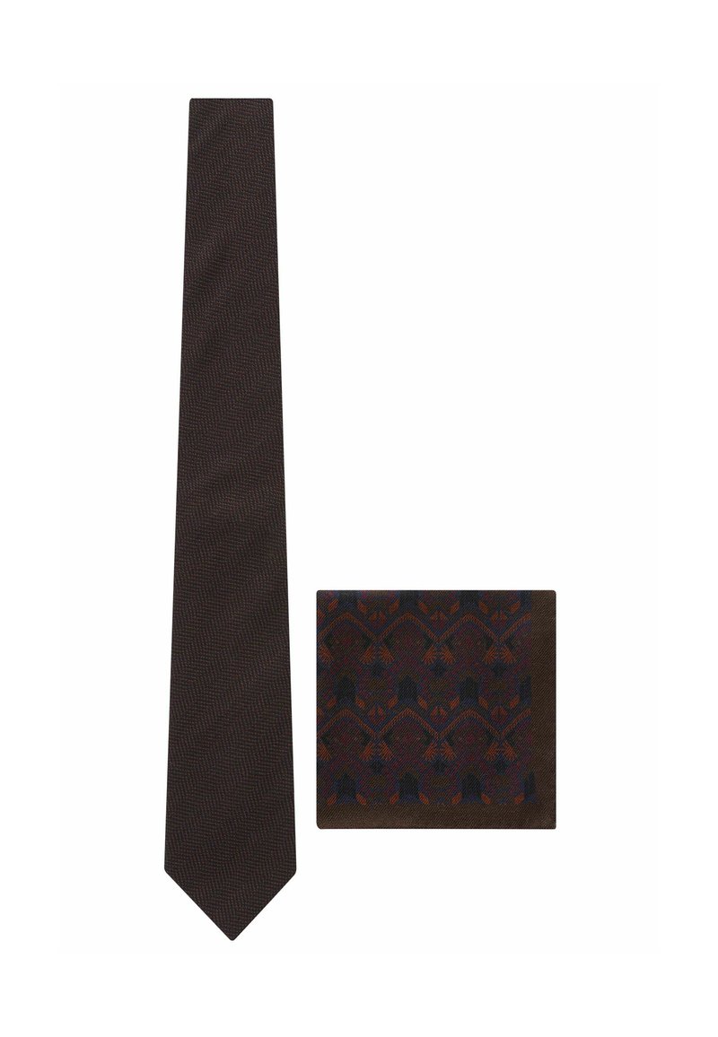 Next REGULAR SET - Nosinaitė į švarko kišenę - brown navy blue navajo style