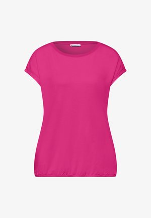 Street One, T-SHIRT MIT BOATNECK UND DEKO-TAPE - Jednoduché tričko - magenta dream