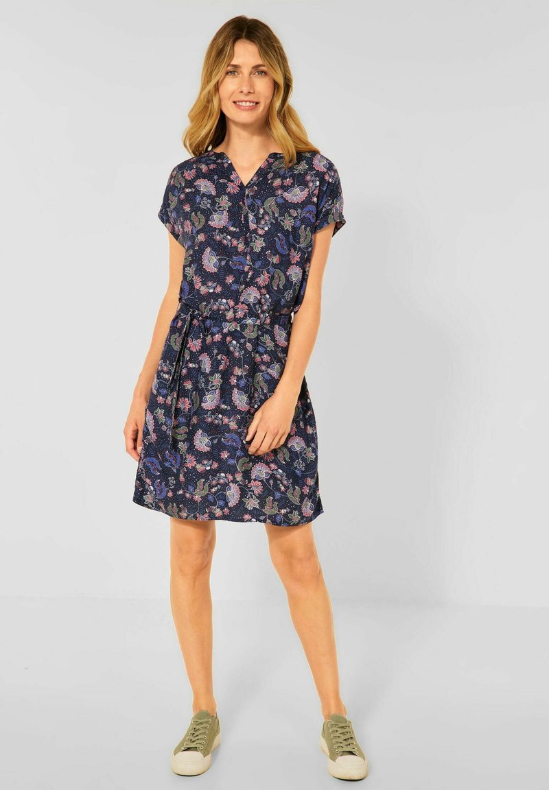 Damen Freizeitkleider | Cecil Freizeitkleid blau/dunkelblau - KB50991 Damen Freizeitkleider | Cecil Freizeitkleid blau/dunkelblau - KB50991