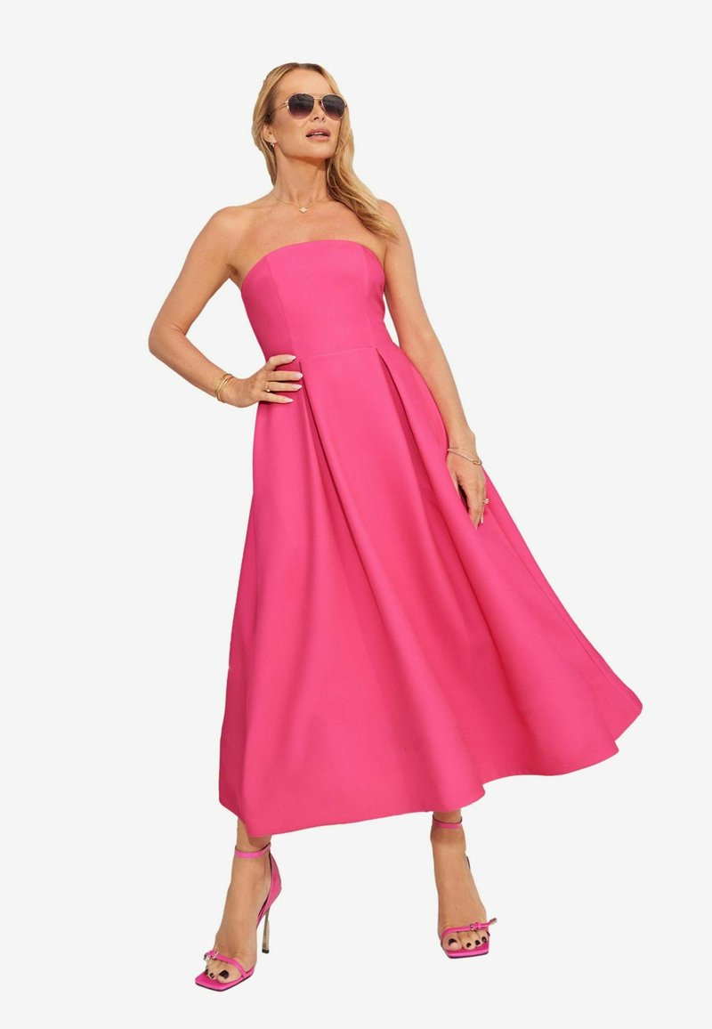 Lipsy STRAPLESS BANDEAU SKATER - REGULAR FIT - Iltapuku - pink