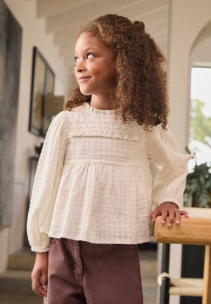 Next REGULAR FIT - LONG SLEEVE  - Majica z dolgimi rokavi - ecru