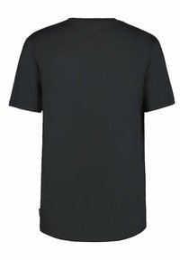 Korte mouwen zwarte T-shirt gemaakt van zachte katoen. Beschikt over een ronde hals en een regular fit, zonder zichtbare logo's of patronen.