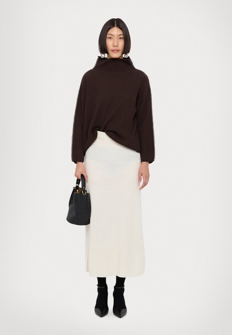 MAX MARA – Gonna (jupe) Bianco En Coton élasthanne, Neuve Avec étiquettes