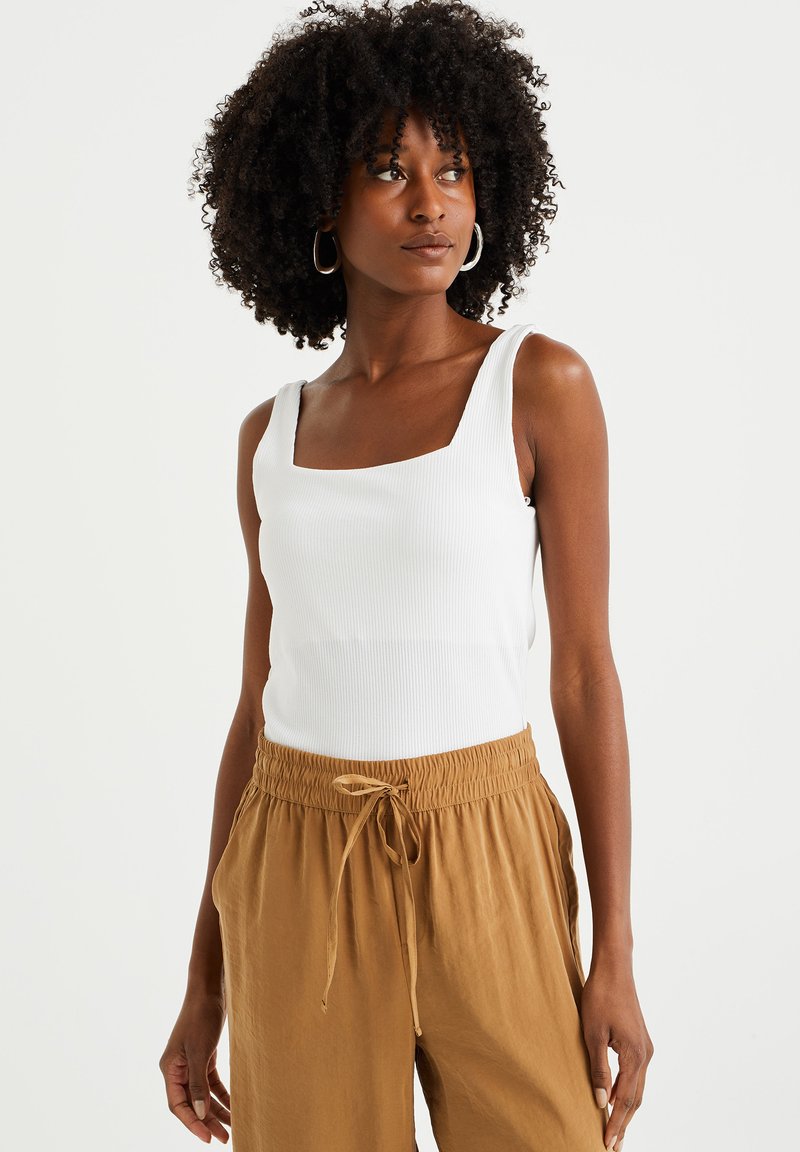 Singlet Fiesta White