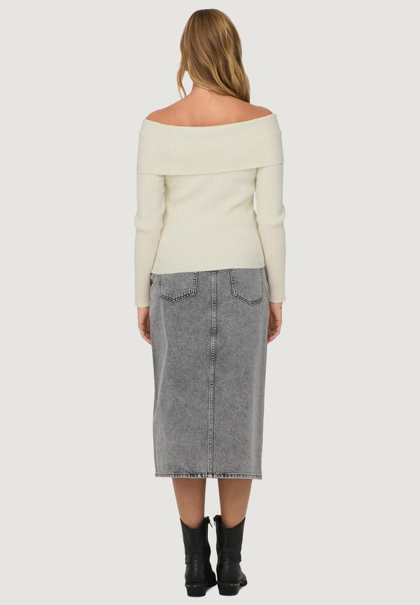 ONLKATIA OFF SHOULDER - Jumper - sour cream2