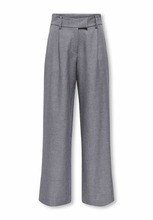 ONLY GIRLS, CHINO TROUSERS KOGLINDA STRAIGHT FIT CHINO TROUSERS - Pantalon classique - medium grey melange