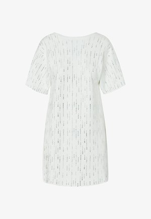 LIU JO, LIU JO KNIT DRESS WITH RHINESTONES - Cocktail φόρεμα / Φόρεμα για πάρτι - white