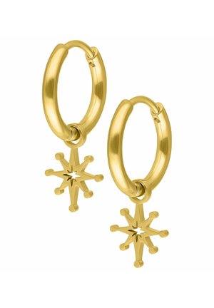 MINI POLAR STAR HOOPS PAIR  - Earrings - gold-coloured