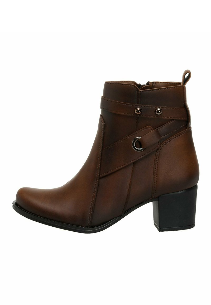 MISS F Cowboy/biker ankle boot tan Zalando.ie