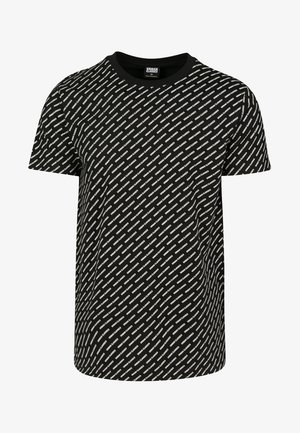 ALLOVER LOGO TEE - T-Shirt print - black