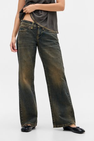 KAYLA LOWRIDER - Džínsy baggy - dark vintage