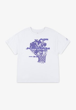 FLOWERS TEE - Print T-shirt - white