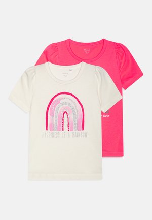 Name it, NMFKIAMI 2 PACK - Camiseta estampada - raspberry sorbet/jet stream