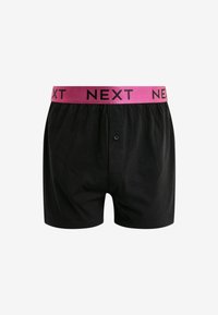 Next TEN PACK - Široke boksarice - black metallic blue green waistband