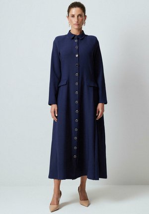 Touché Privé POCKET DETAILED - Shirt dress - navy blue