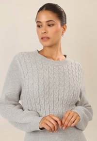 Apart Strickkleid - graumeliert