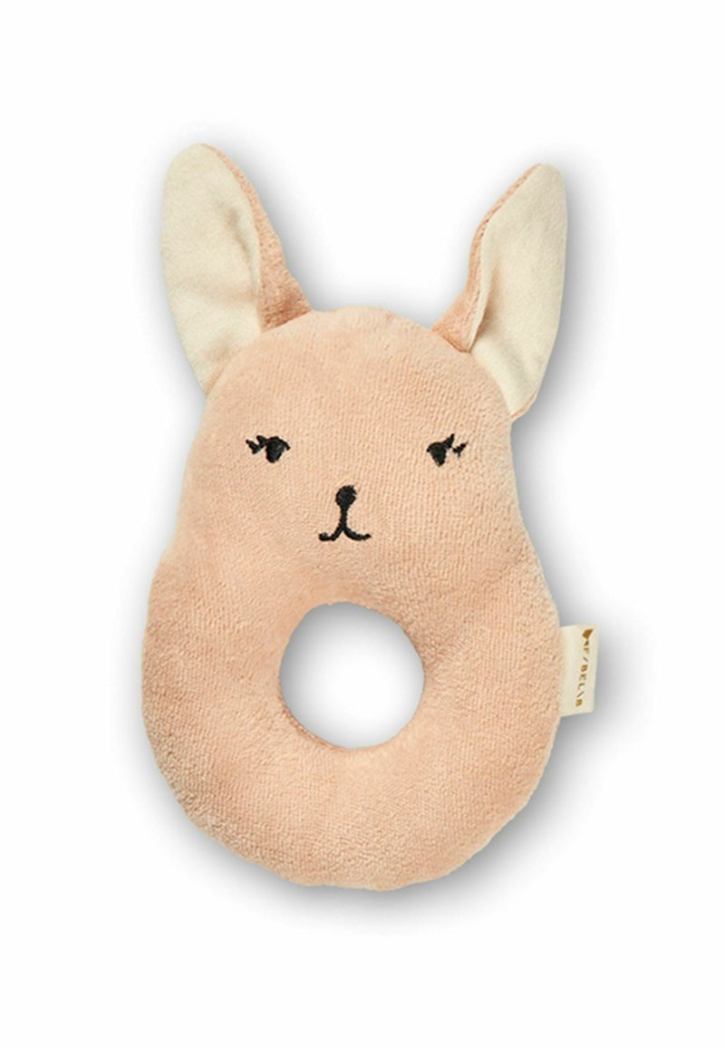 Fabelab RATTLE - BUNNY. - Cuddly toy - dusty rose/light pink - Zalando.ie